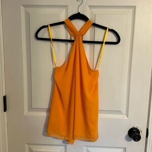NWOT Yellowish Gold Strapless Tank